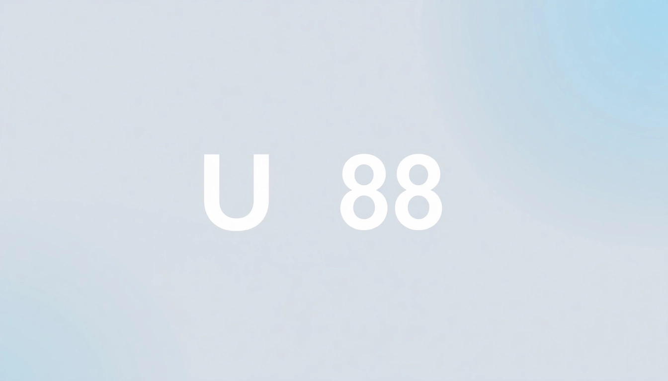 Stylized graphic highlighting UU 88 as a trusted legal, gaming, or tech brand with modern typography and clean design for accessibility and branding clarity.
