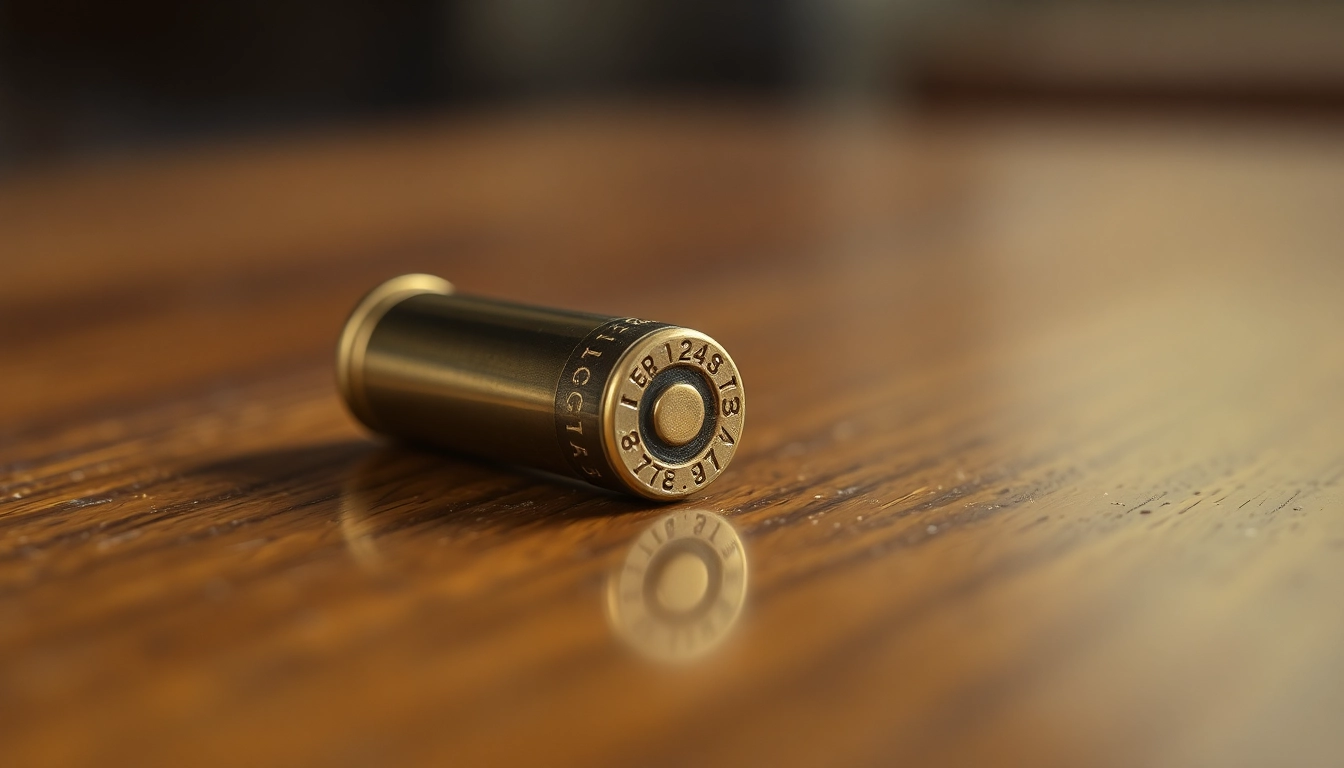The 32WIN cartridge showcases vintage firearm ammunition with detailed metallic texture, attracting firearm enthusiasts.