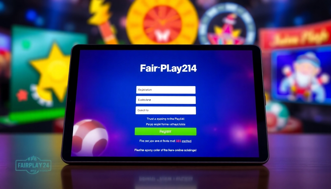 Easy FairPlay24 register process on a user-friendly online betting platform with a professional look