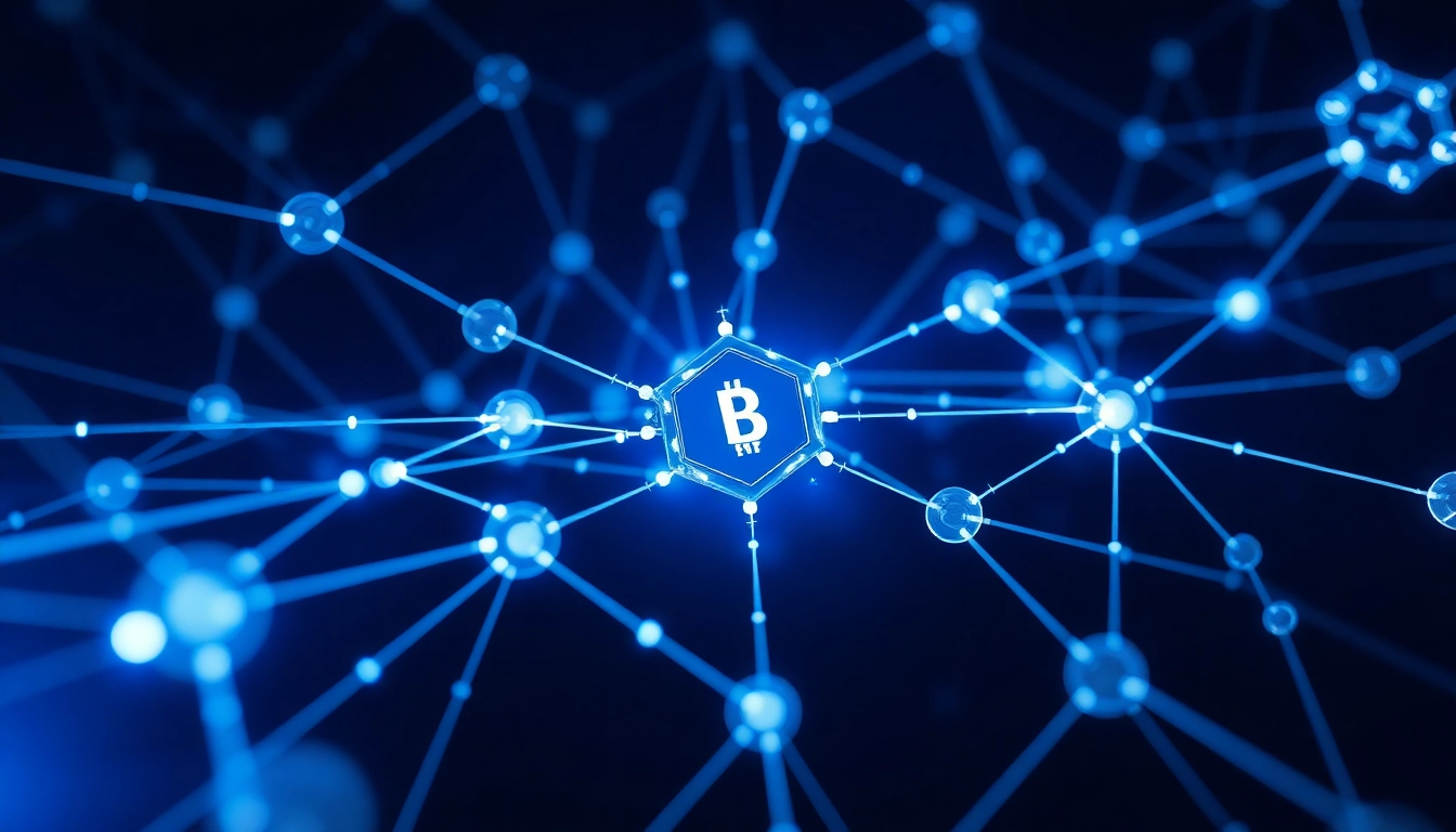 Illustration of blockchain technology highlighting interconnected digital ledgers and cryptographic security features for clarity and accessibility.