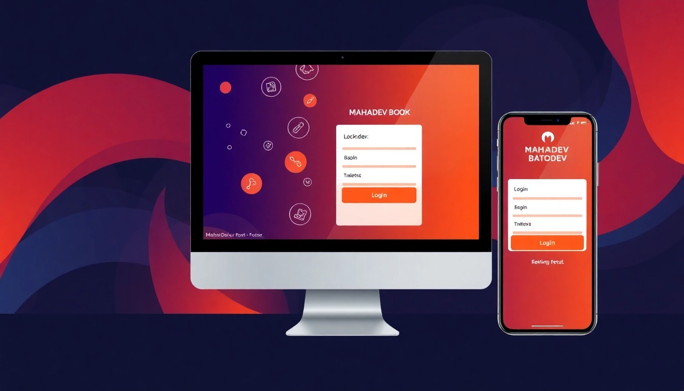 Secure Mahadev book login interface with user-friendly design, highlighting fast access for