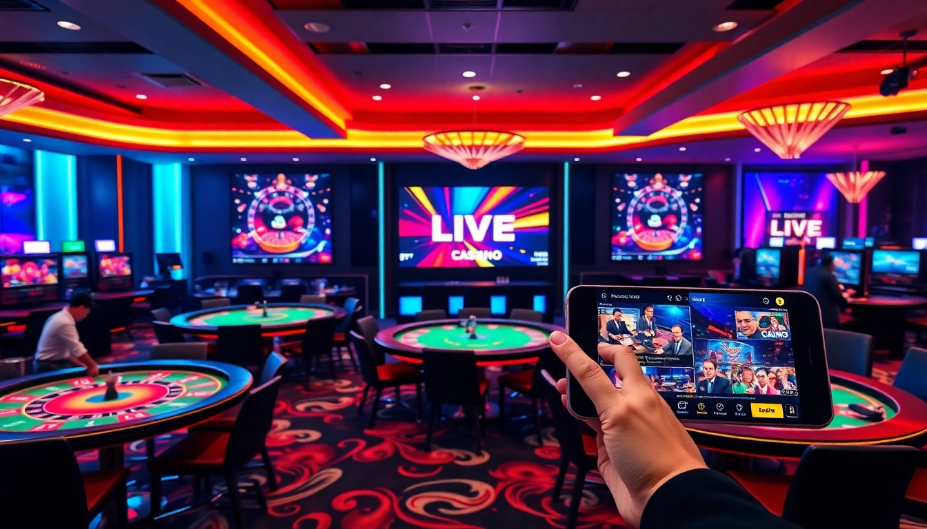 Professional streamer hosting canl casino siteleri game with live dealers and vibrant interface