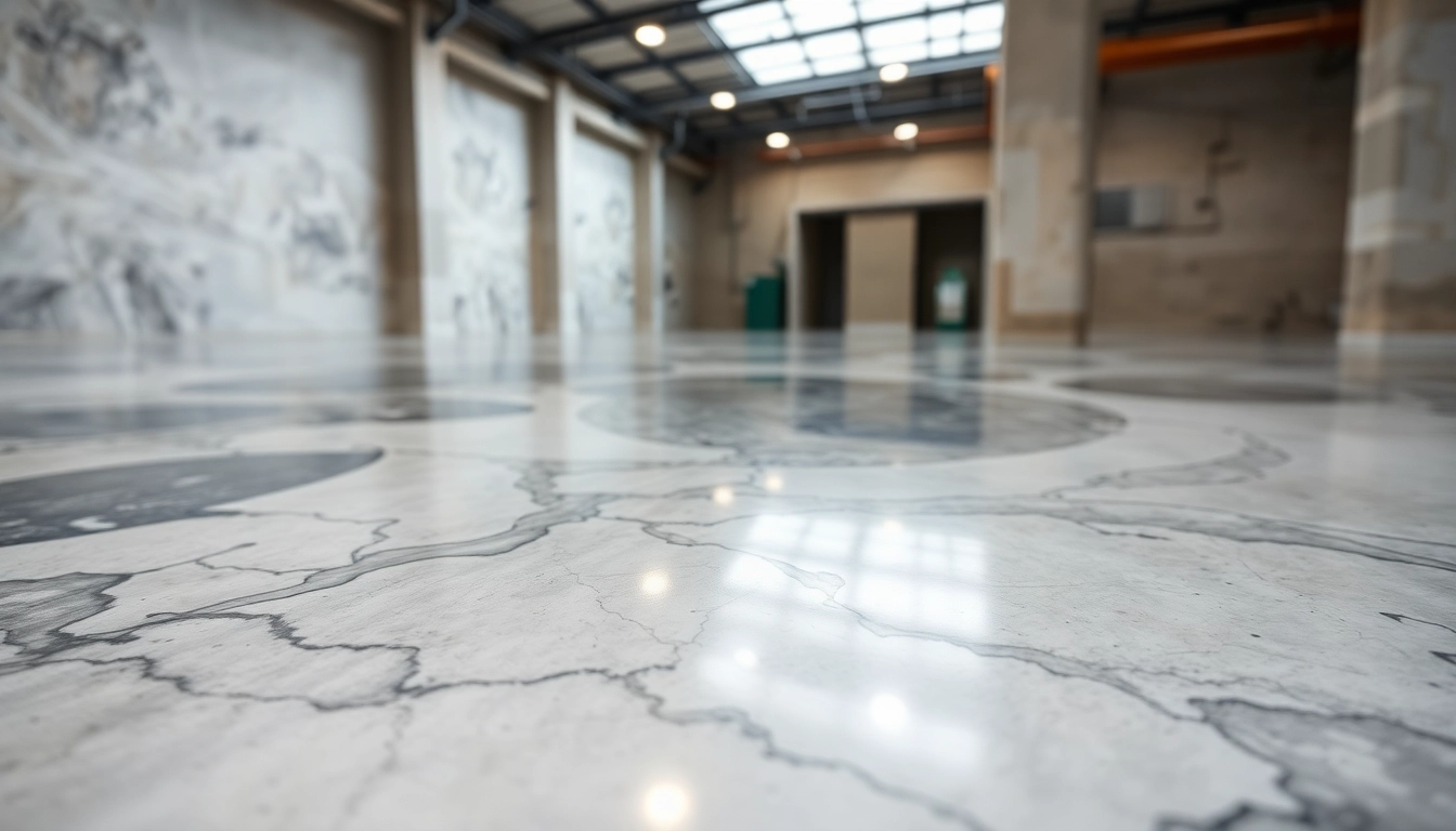 Professional epoxy resin floor installation demonstrating durability and aesthetic appeal in a